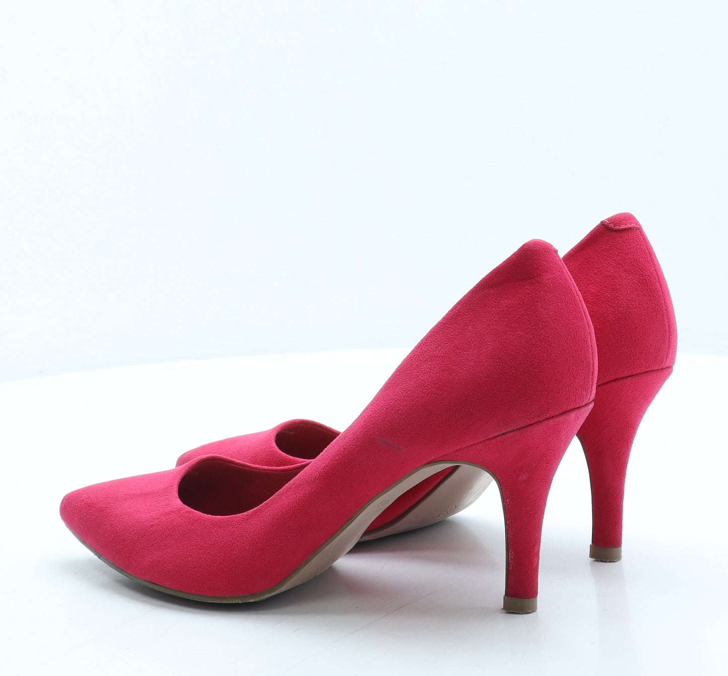 Marks and Spencer Womens Pink Suede Court Heel UK 8