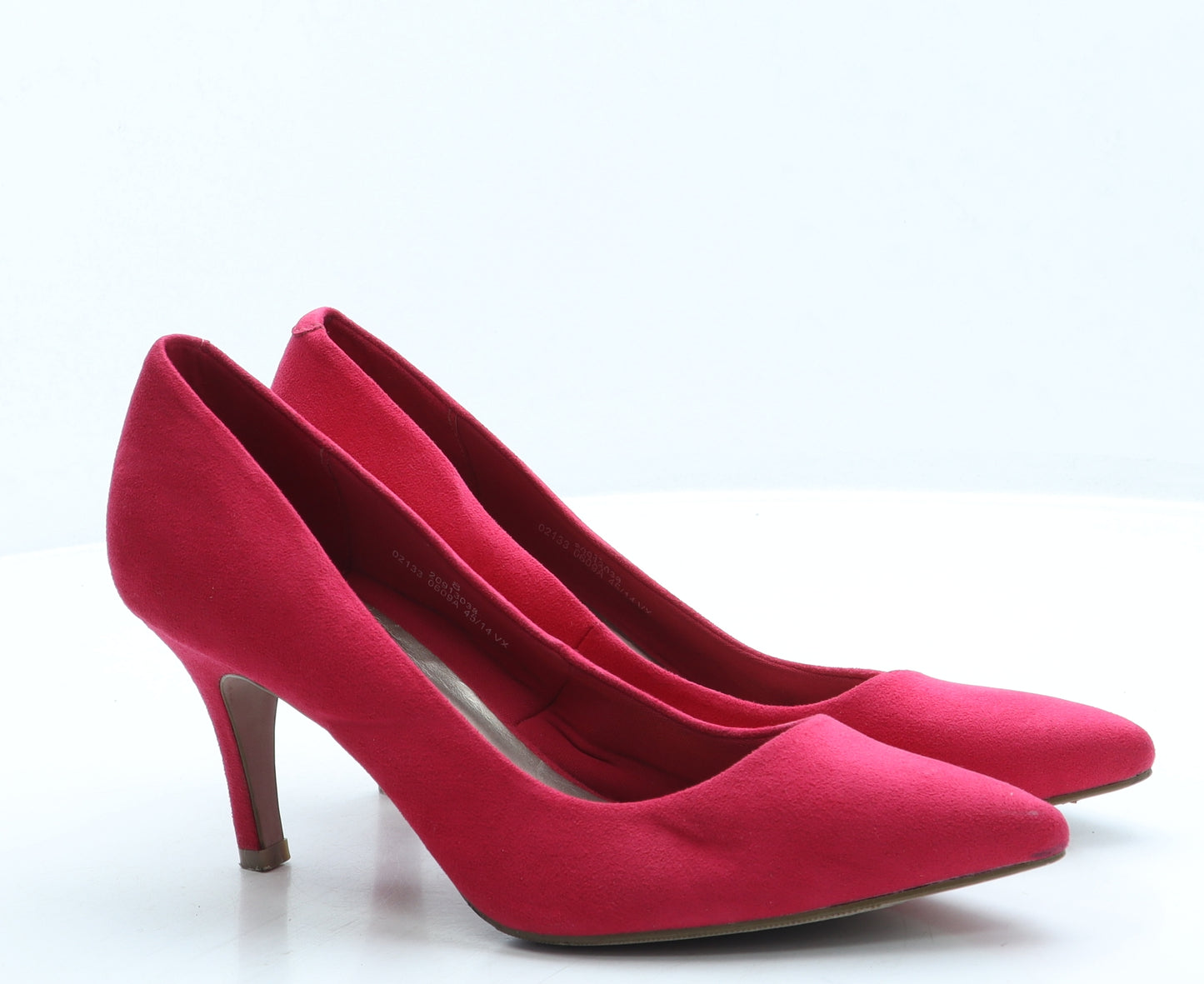 Marks and Spencer Womens Pink Suede Court Heel UK 8
