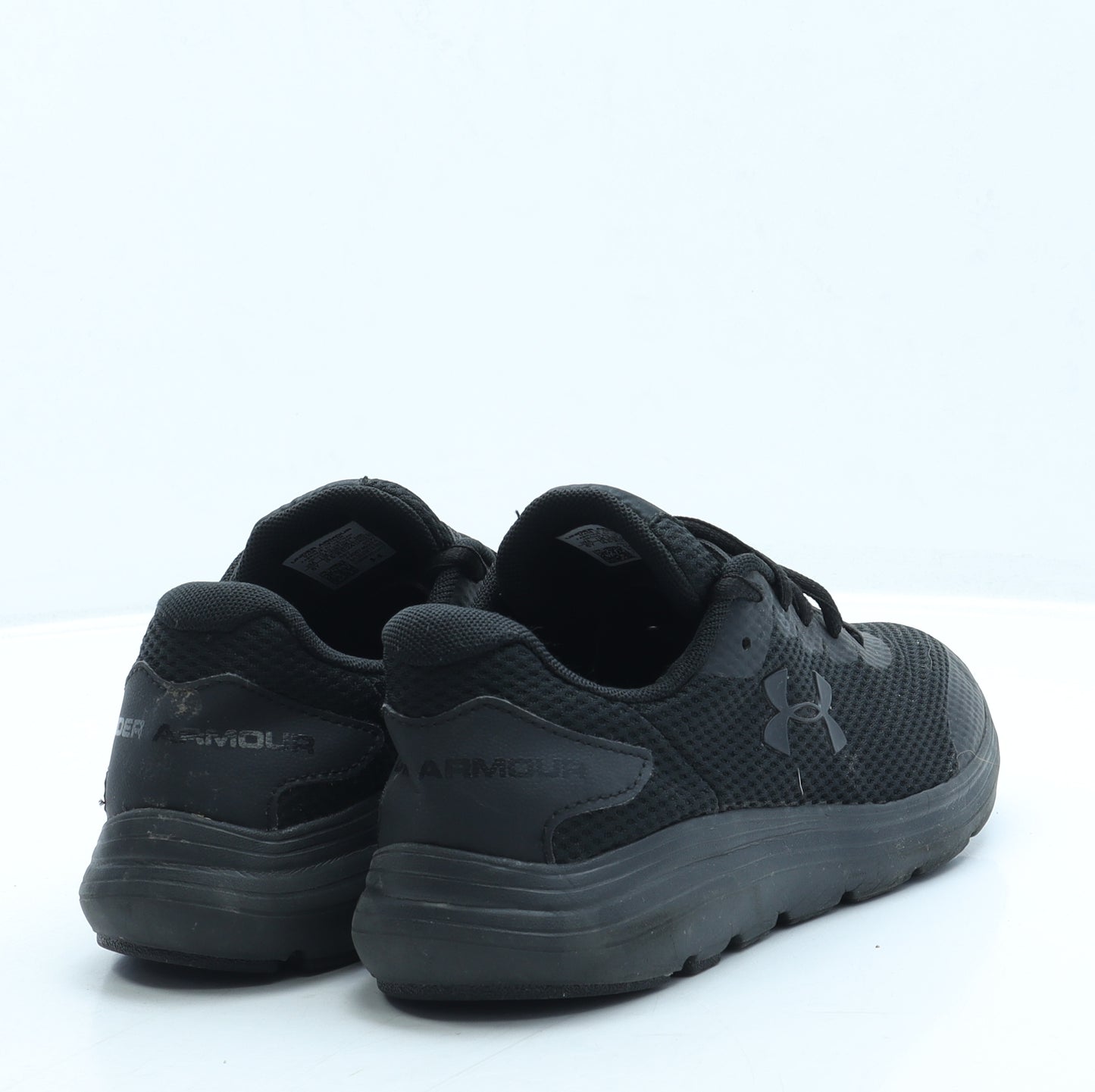 Under armour Boys Black Polyester Trainer UK 5.5 38.5