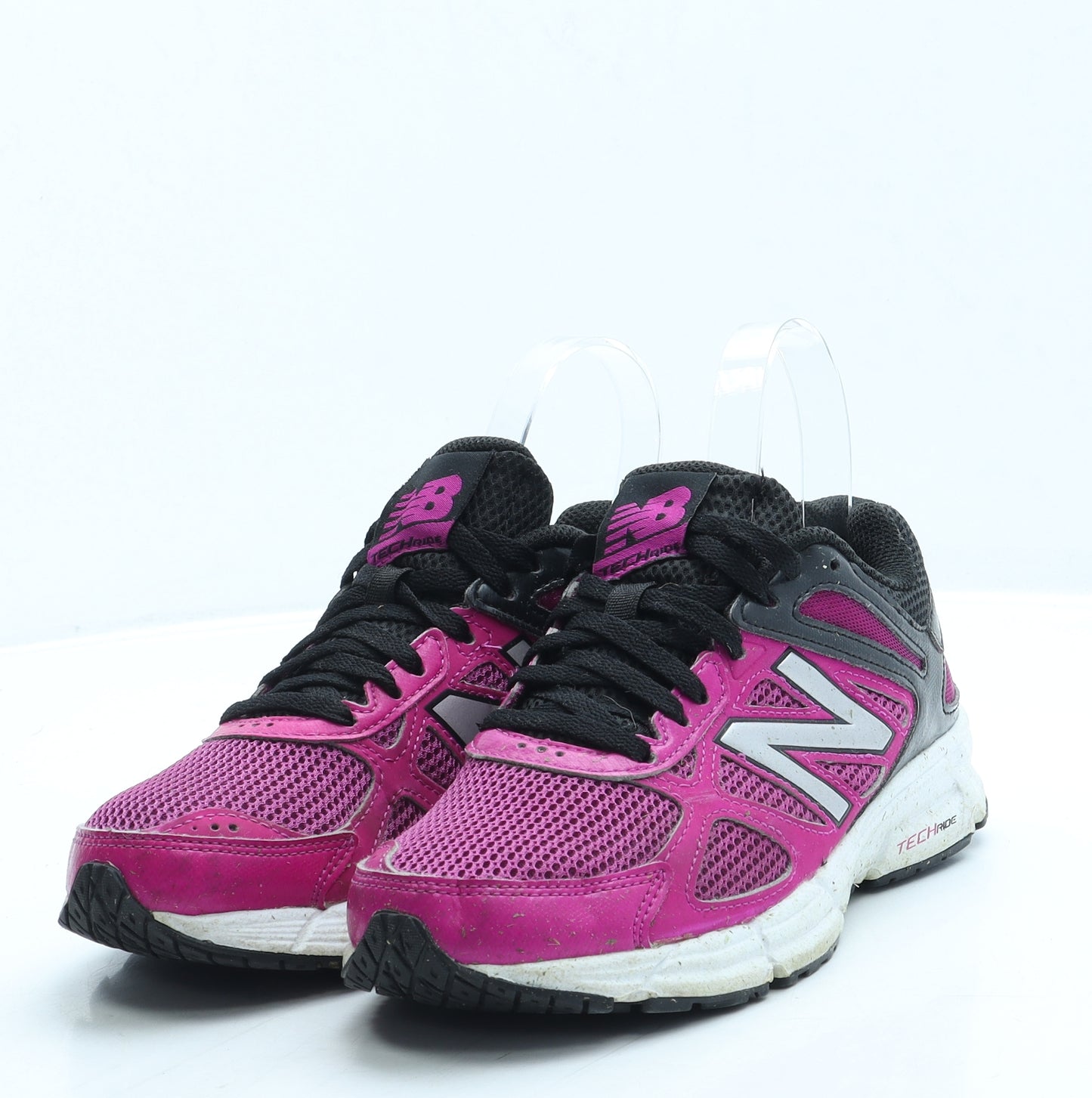 New Balance Womens Pink Polyester Trainer UK 4