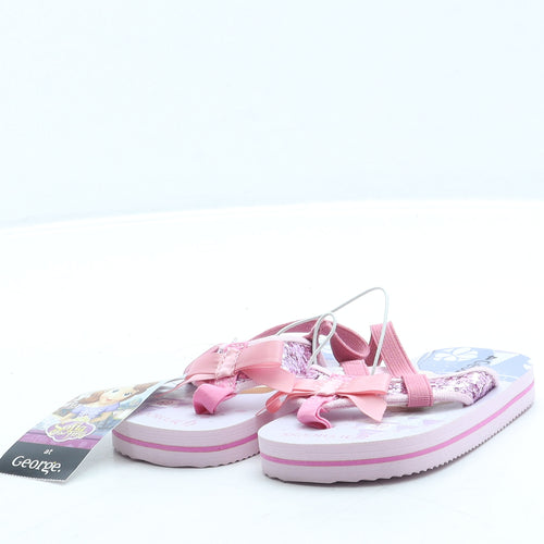 George Girls Purple Polyester Slingback Sandal UK 4 21 - Princess Sofia