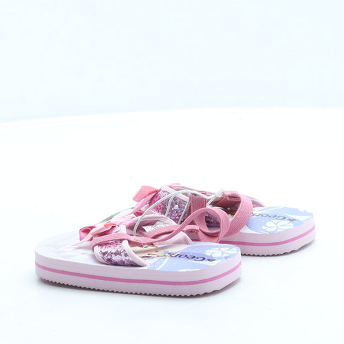 George Girls Purple Polyester Slingback Sandal UK 4 21 - Princess Sofia