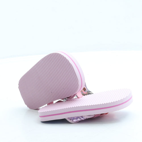 George Girls Purple Polyester Slingback Sandal UK 4 21 - Princess Sofia