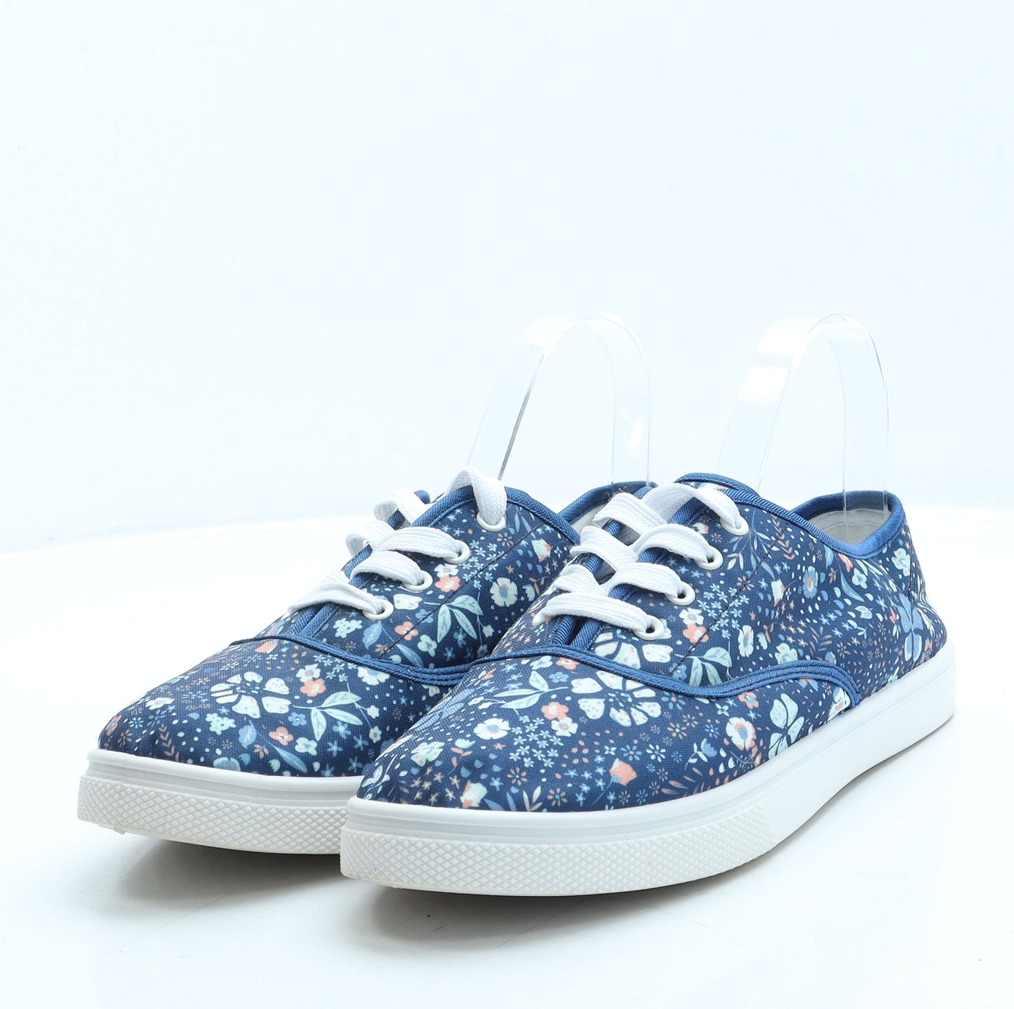 Damart Womens Blue Floral Polyester Trainer UK 8 41