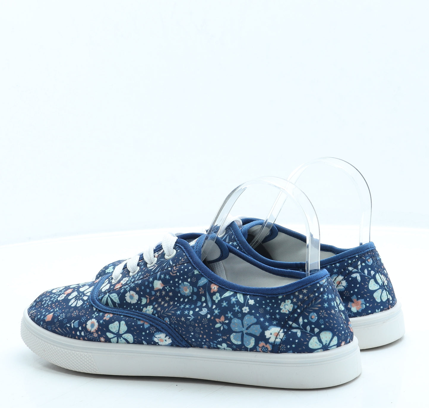 Damart Womens Blue Floral Polyester Trainer UK 8 41