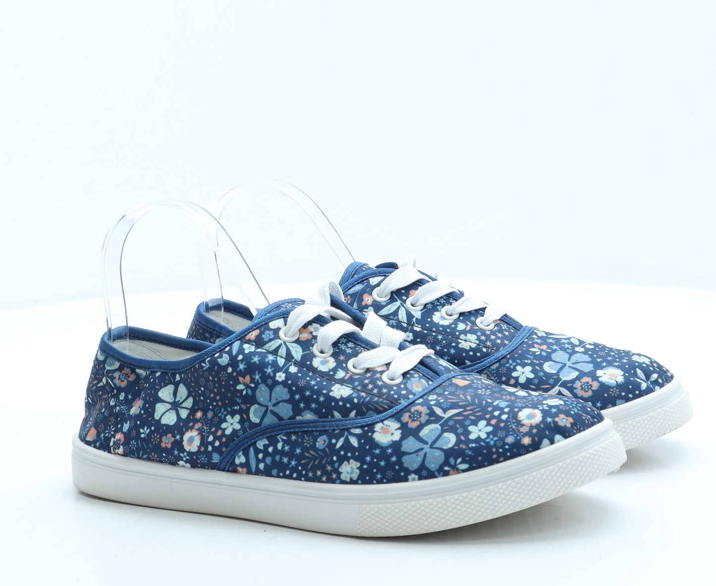 Damart Womens Blue Floral Polyester Trainer UK 8 41