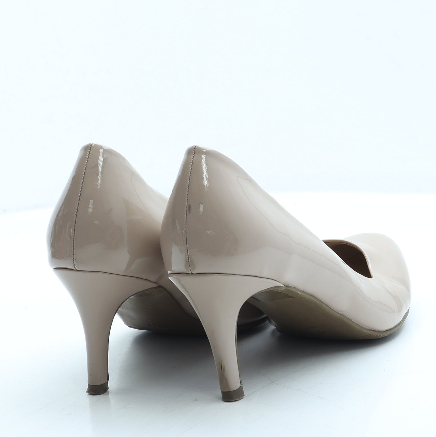 Marks and Spencer Womens Beige Leather Court Heel UK 6