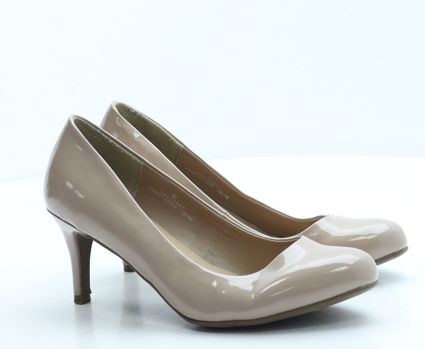 Marks and Spencer Womens Beige Leather Court Heel UK 6
