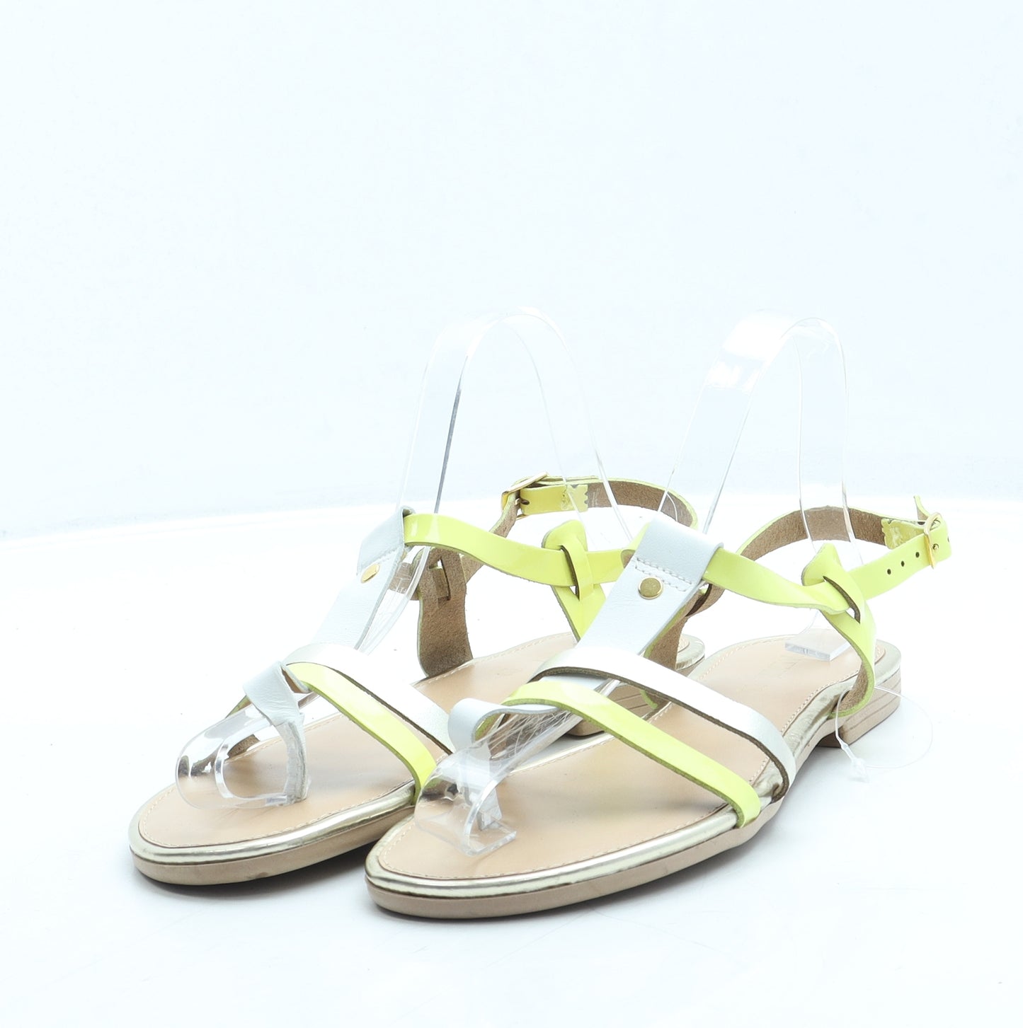 NEXT Womens White Linen Slingback Sandal UK 5 38
