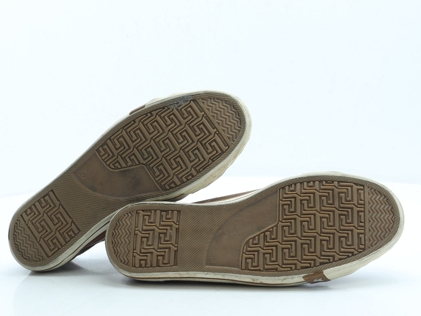 Mustang Mens Brown Leather Trainer UK 8 42