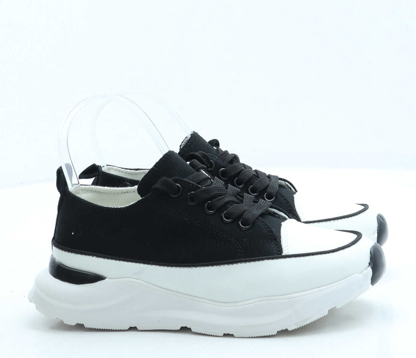 SheIn Girls Black Polyester Trainer UK 2