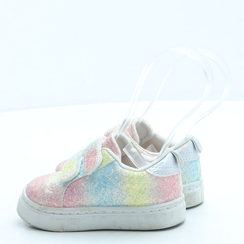 Preworn Girls Pink Polyester Trainer UK 5 22