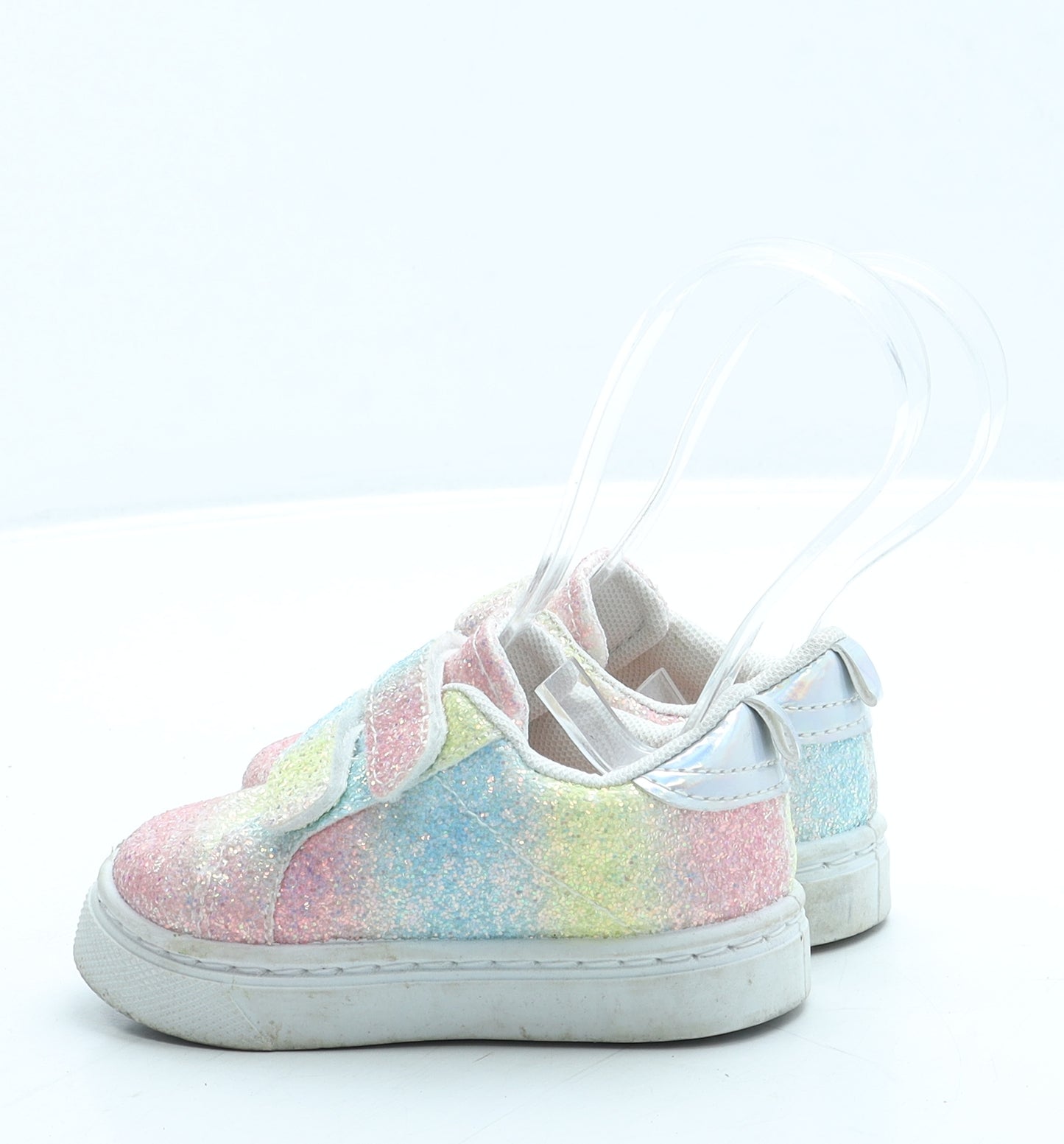 Preworn Girls Pink Polyester Trainer UK 5 22