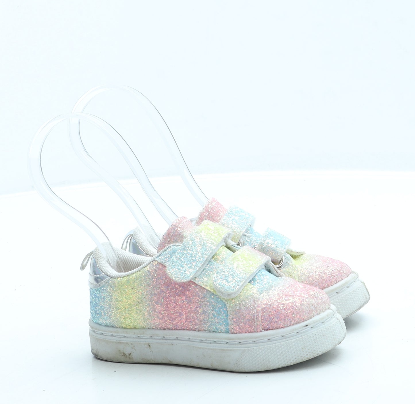 Preworn Girls Pink Polyester Trainer UK 5 22