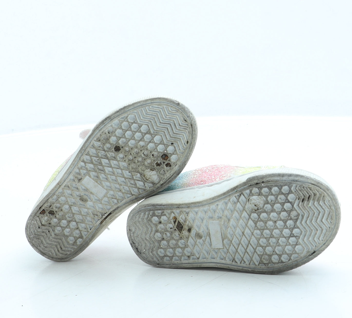 Preworn Girls Pink Polyester Trainer UK 5 22