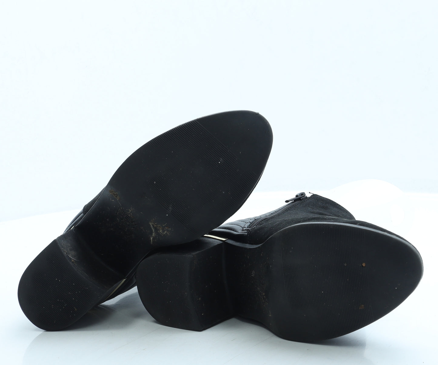 New Look Womens Black Suede Bootie Boot UK 5 38