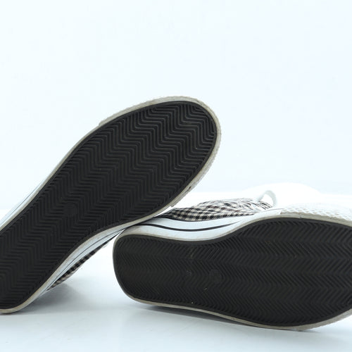 Primark Womens Brown Plaid Fabric Trainer UK 6 39