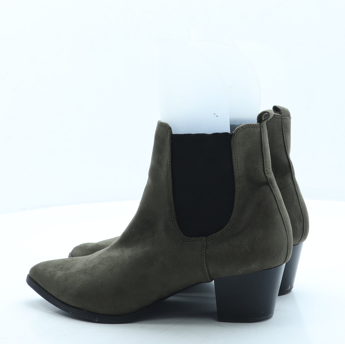 Dorothy Perkins Womens Green Suede Chelsea Boot UK 6