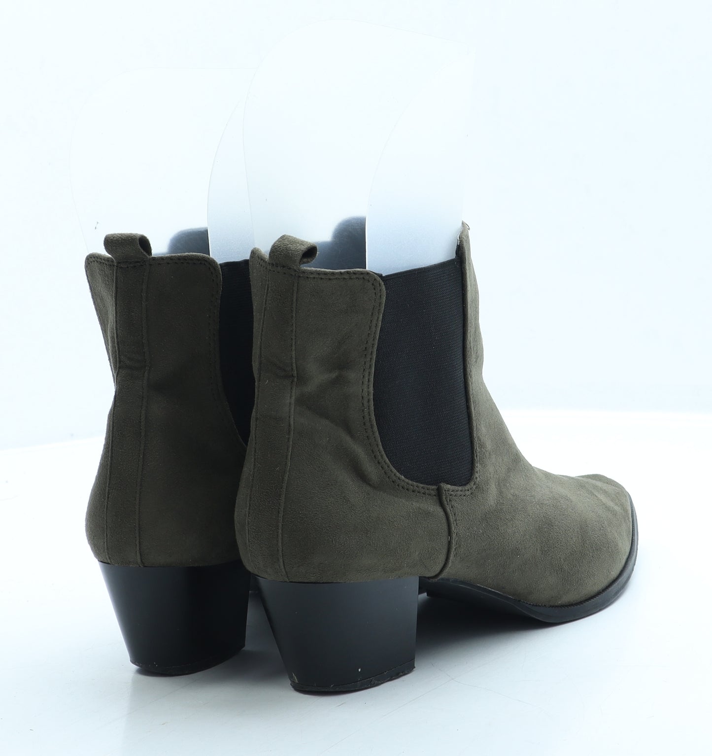 Dorothy Perkins Womens Green Suede Chelsea Boot UK 6