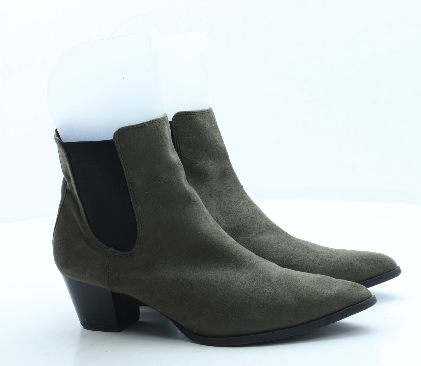 Dorothy Perkins Womens Green Suede Chelsea Boot UK 6