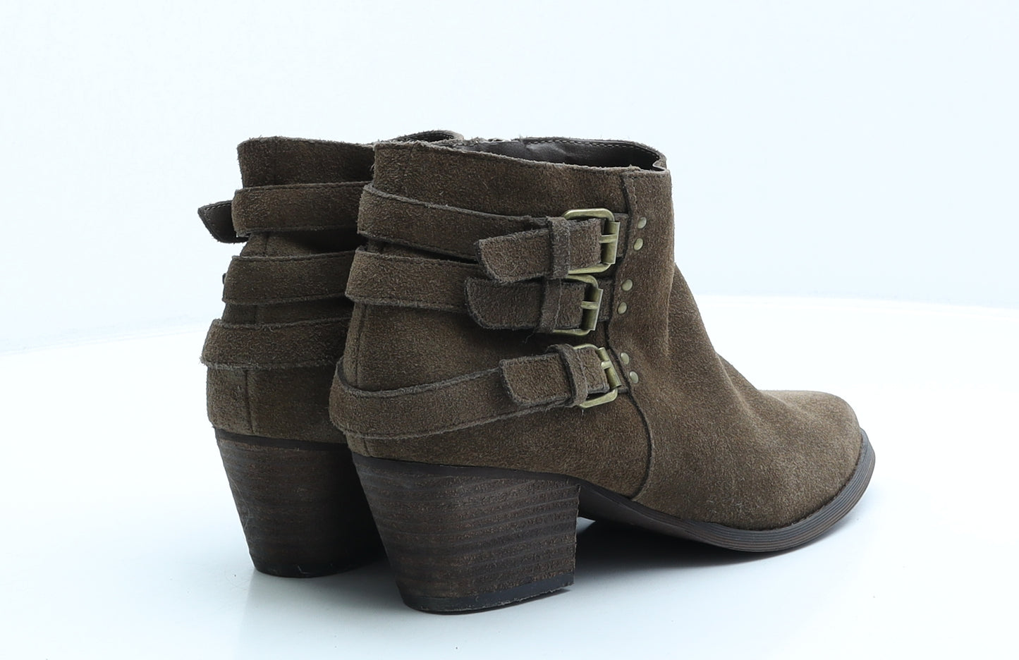 Moda in Pelle Womens Brown Leather Bootie Boot UK 5.5 39