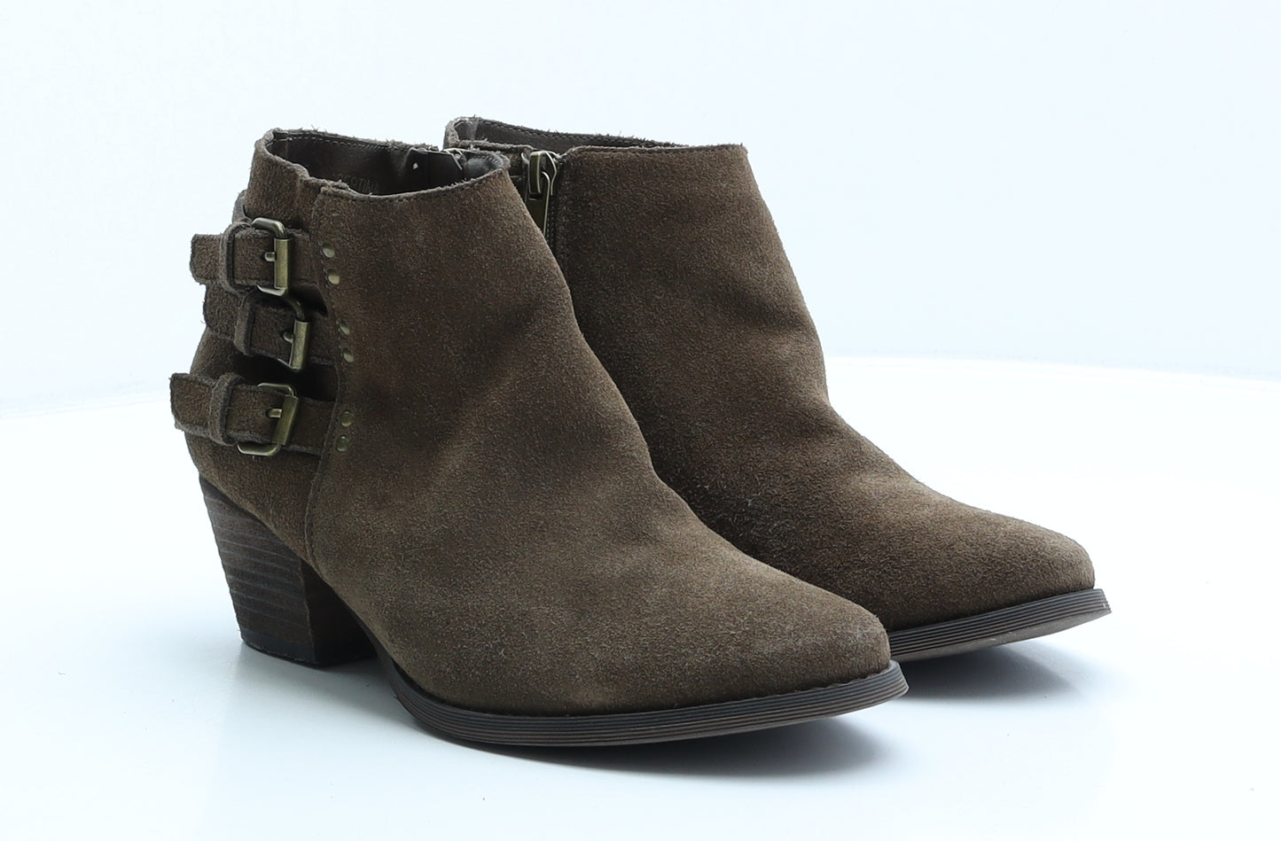 Moda in Pelle Womens Brown Leather Bootie Boot UK 5.5 39