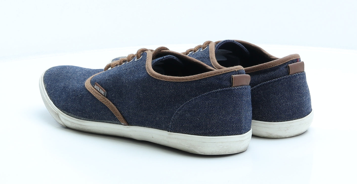 JACK & JONES Mens Blue Fabric Trainer UK 10 44 US 11