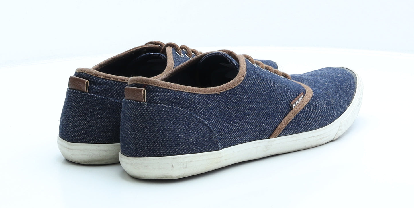 JACK & JONES Mens Blue Fabric Trainer UK 10 44 US 11