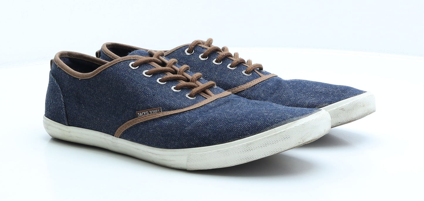 JACK & JONES Mens Blue Fabric Trainer UK 10 44 US 11