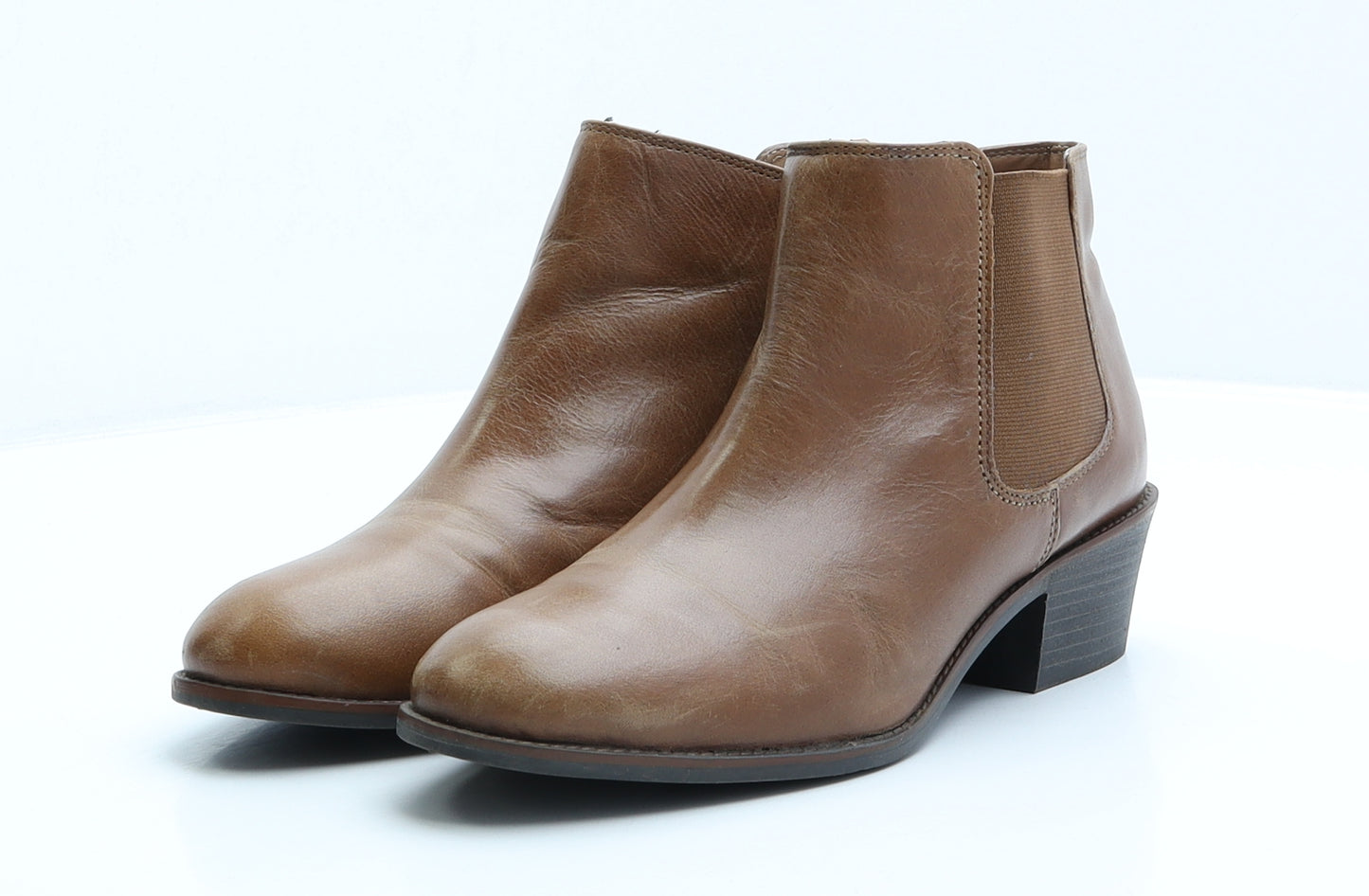 Soleflex Womens Brown Leather Chelsea Boot UK 6 39
