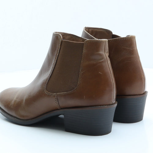 Soleflex Womens Brown Leather Chelsea Boot UK 6 39