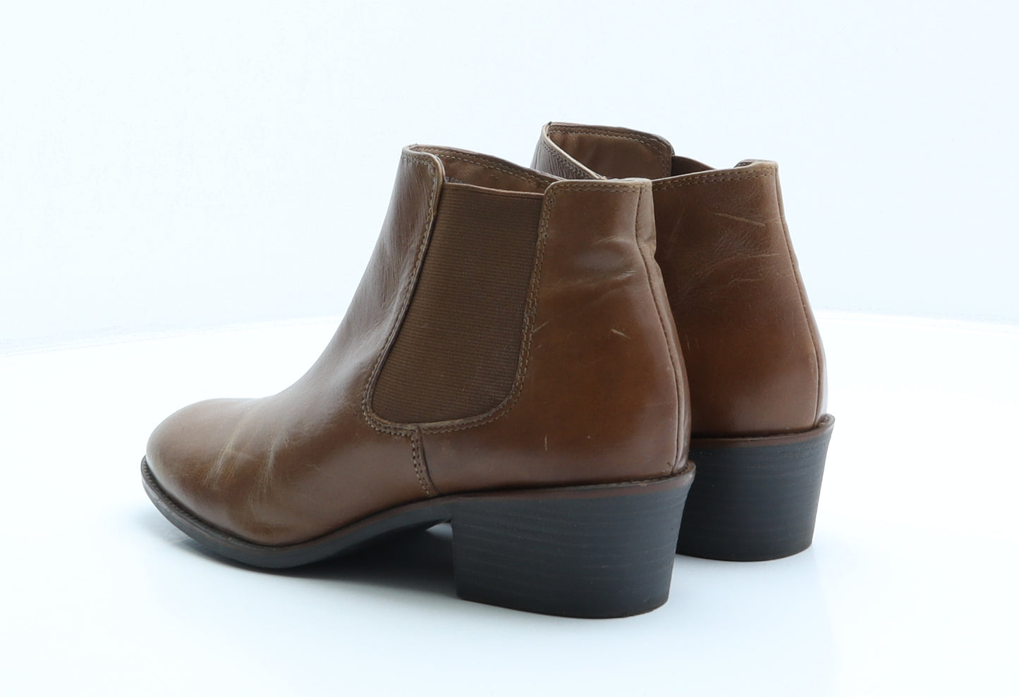 Soleflex Womens Brown Leather Chelsea Boot UK 6 39