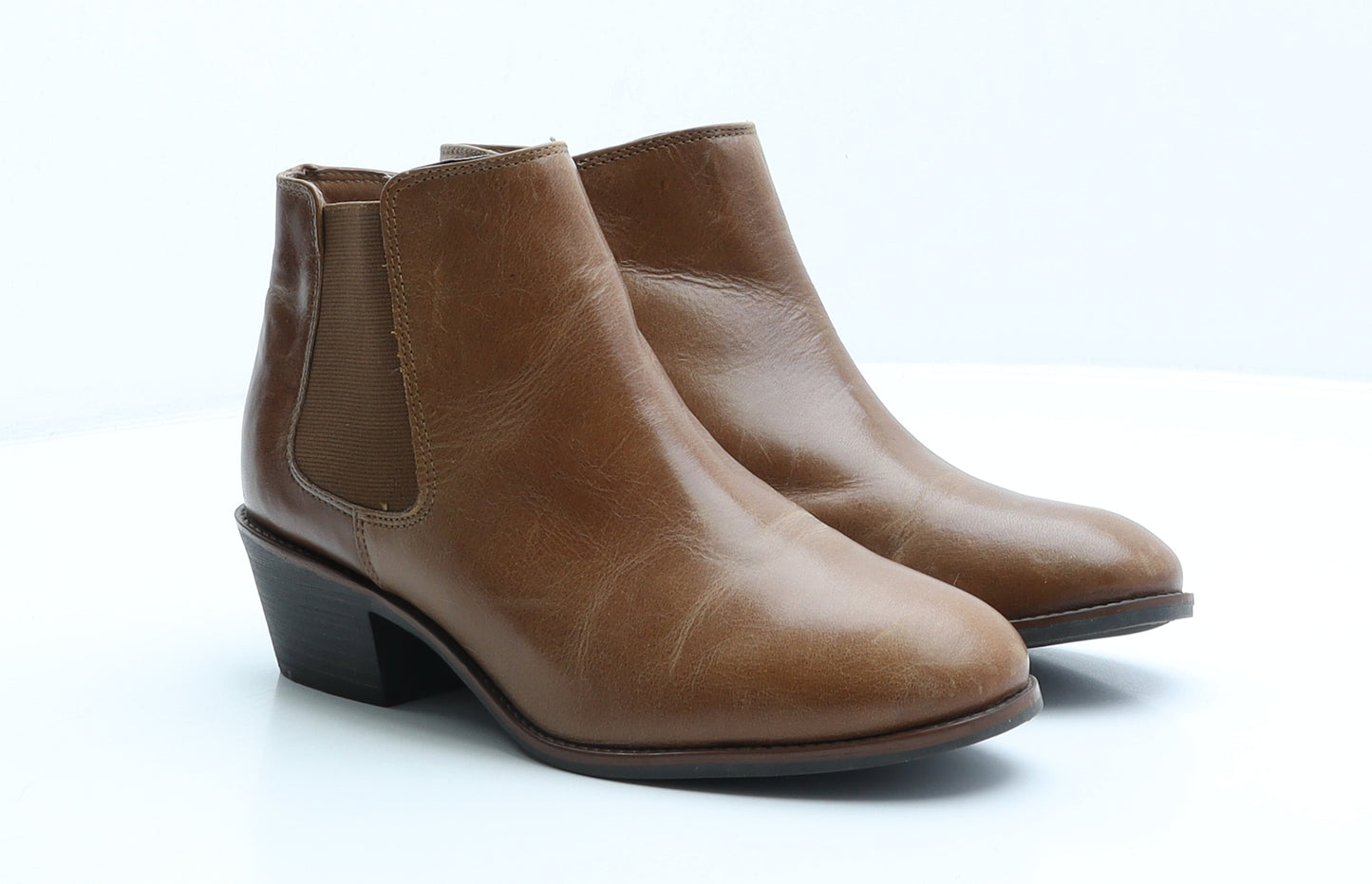 Soleflex Womens Brown Leather Chelsea Boot UK 6 39
