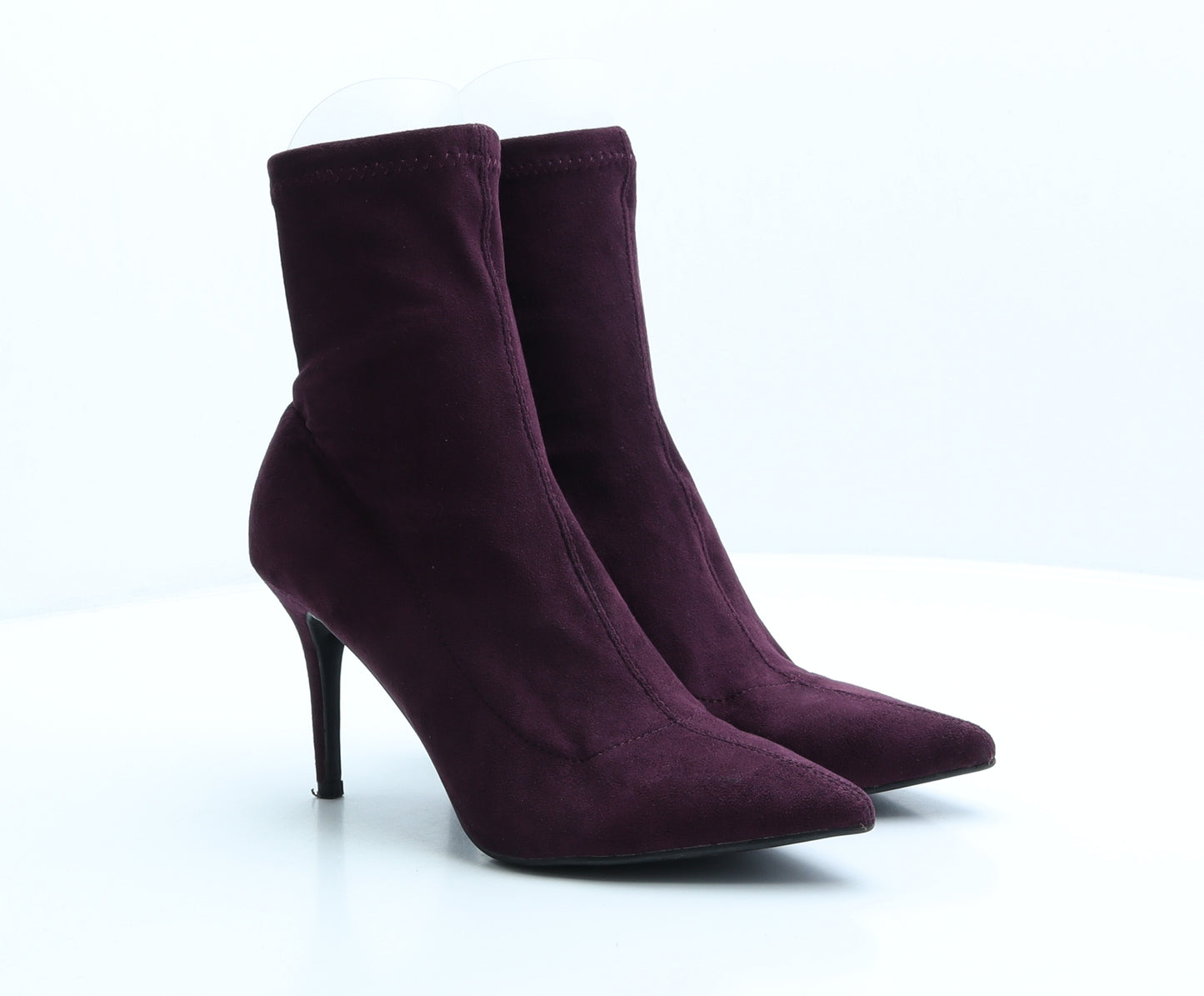 Primark Womens Purple Polyester Sock Boot UK 7 40 US 9