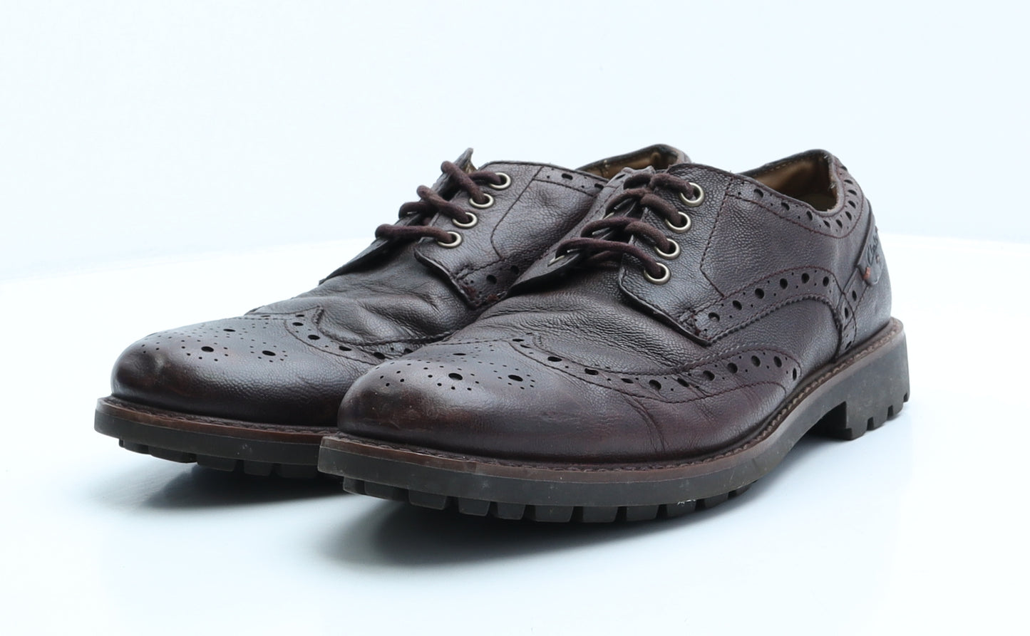 Clarks Mens Brown Leather Brogue Dress UK 9 43 US 10