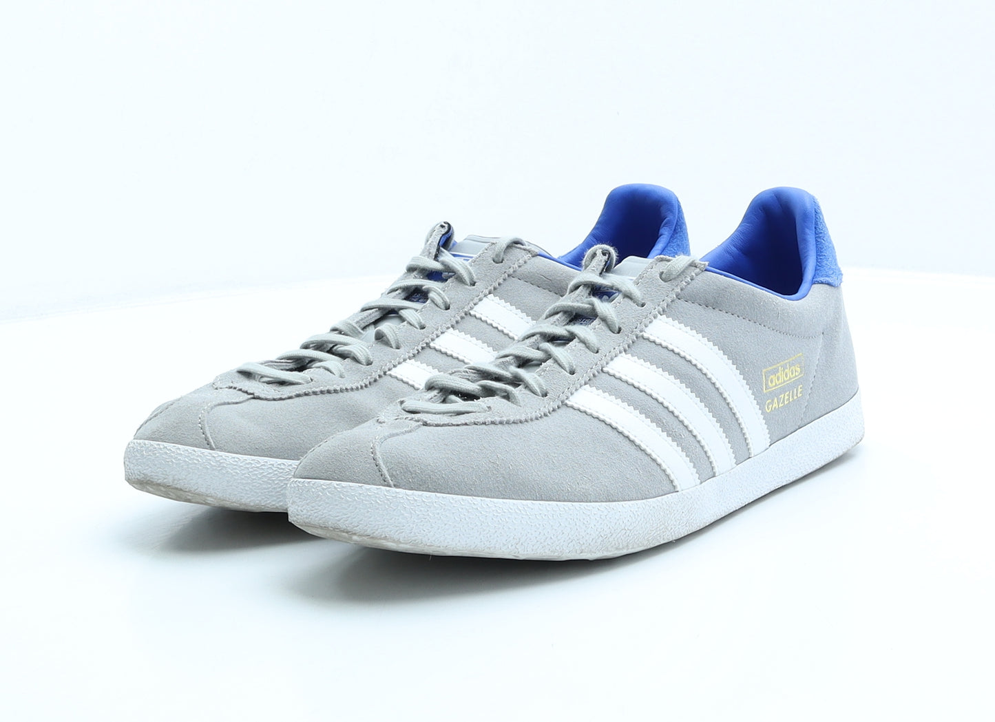 adidas Mens Grey Striped Polyester Trainer UK 10 US 10.5 - Gazelle