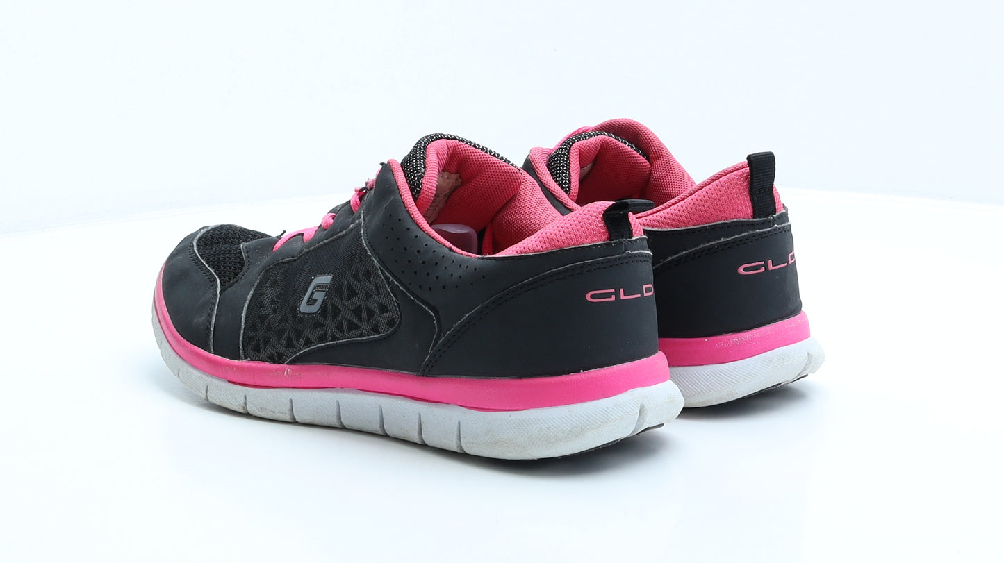 Graceland Womens Black Geometric Polyester Trainer UK 9 43 US 10