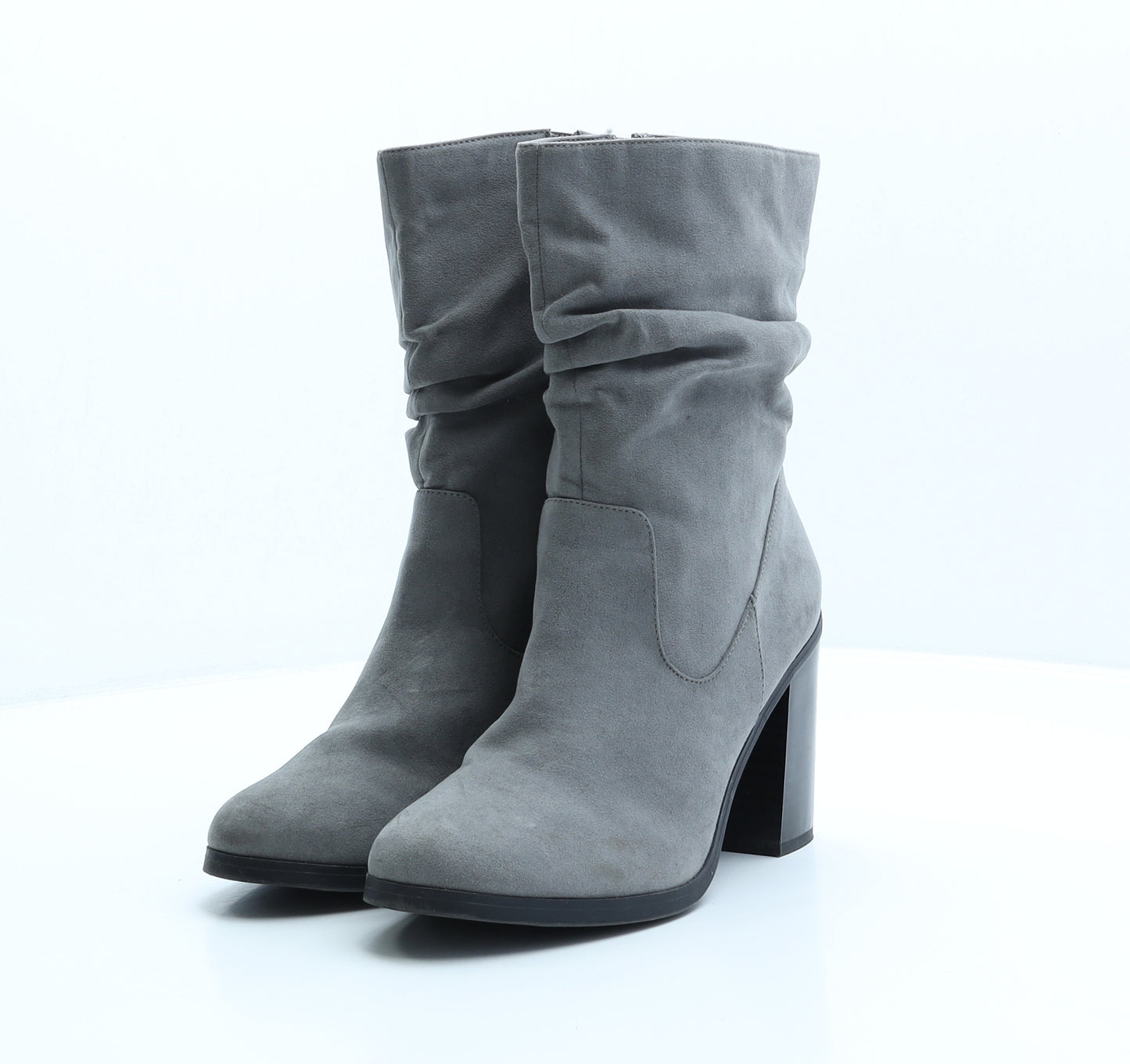 New Look Womens Grey Polyester Bootie Boot UK 7 40