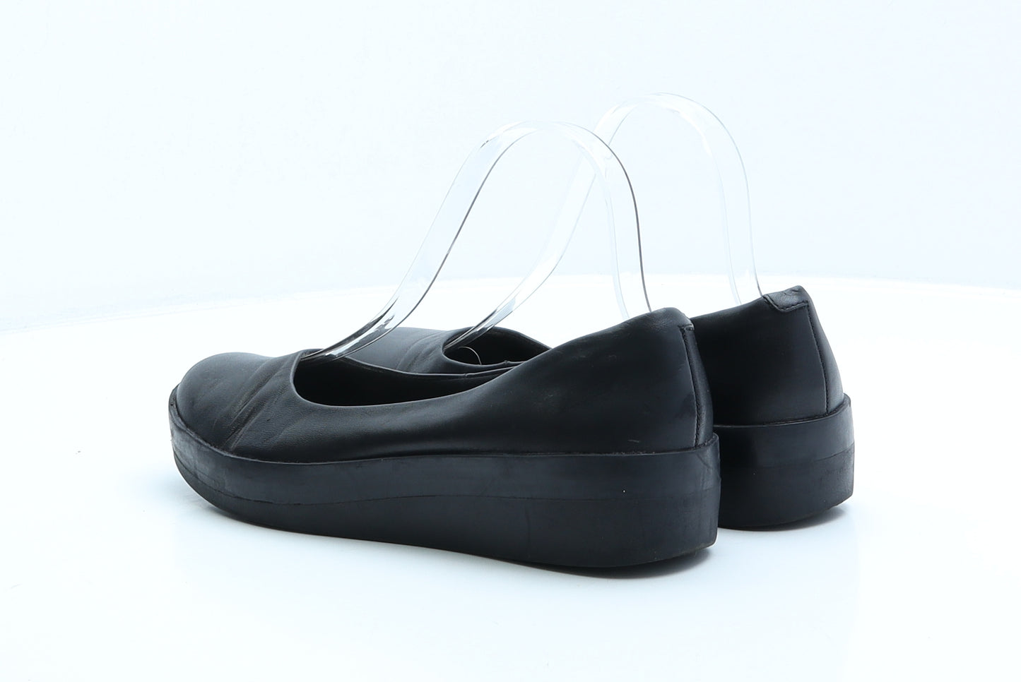 Clarks Womens Black Leather Ballet Casual UK 4.5 37.5 7