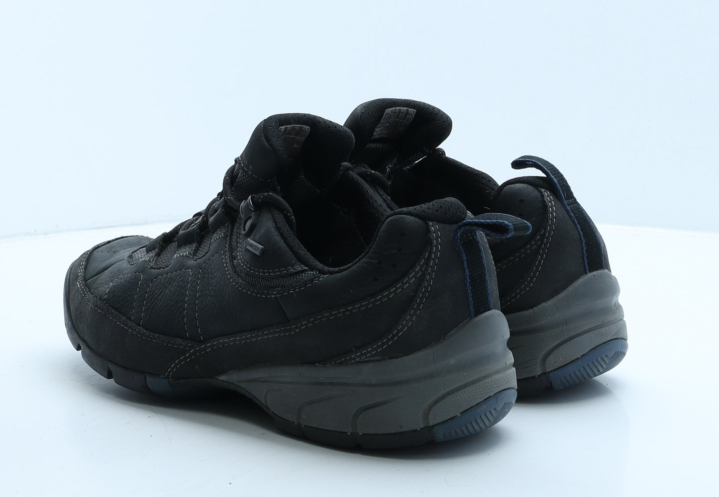 Clarks Mens Black Leather Trainer UK 10 44.5