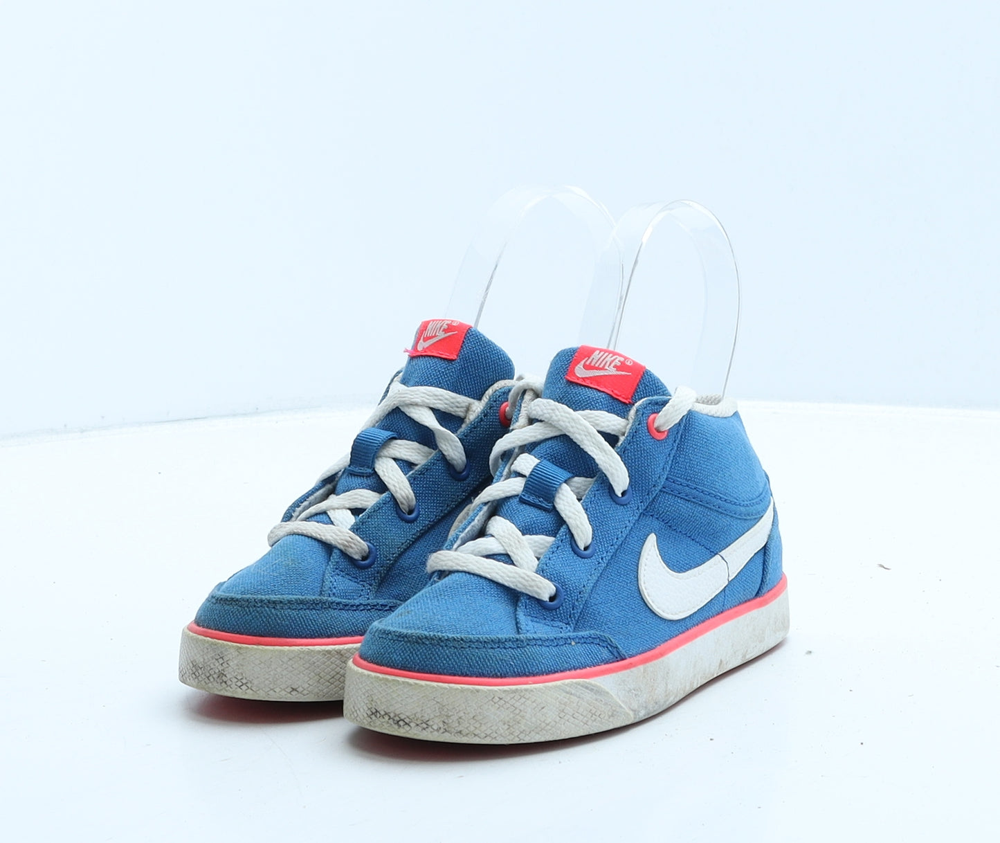Nike Girls Blue Colourblock Fabric Trainer UK 8.5 26
