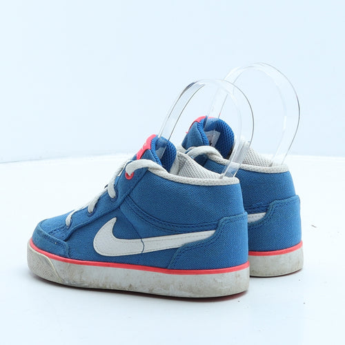 Nike Girls Blue Colourblock Fabric Trainer UK 8.5 26