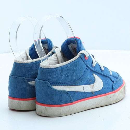 Nike Girls Blue Colourblock Fabric Trainer UK 8.5 26