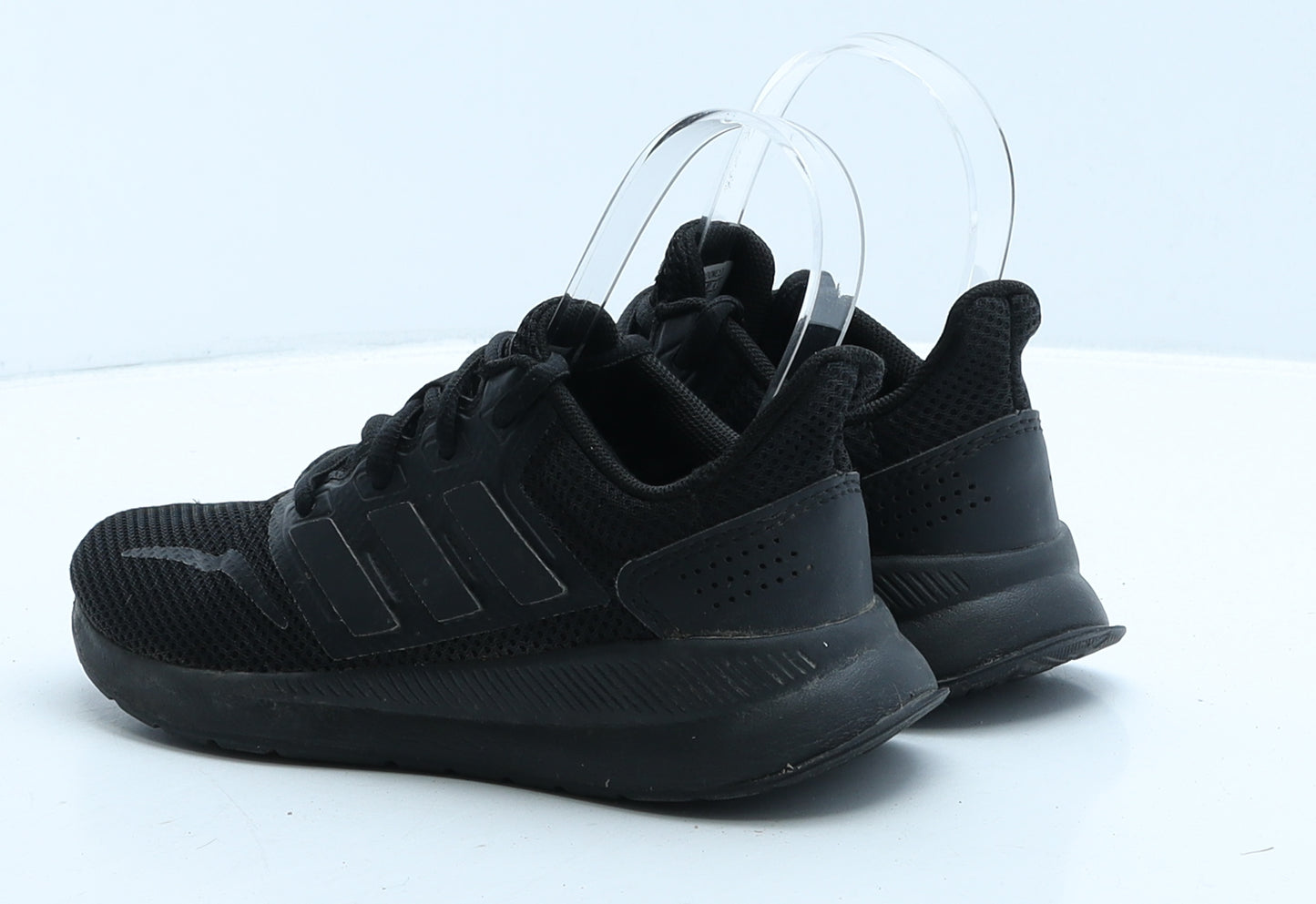 adidas Boys Black Fabric Trainer UK 13.5 31.5