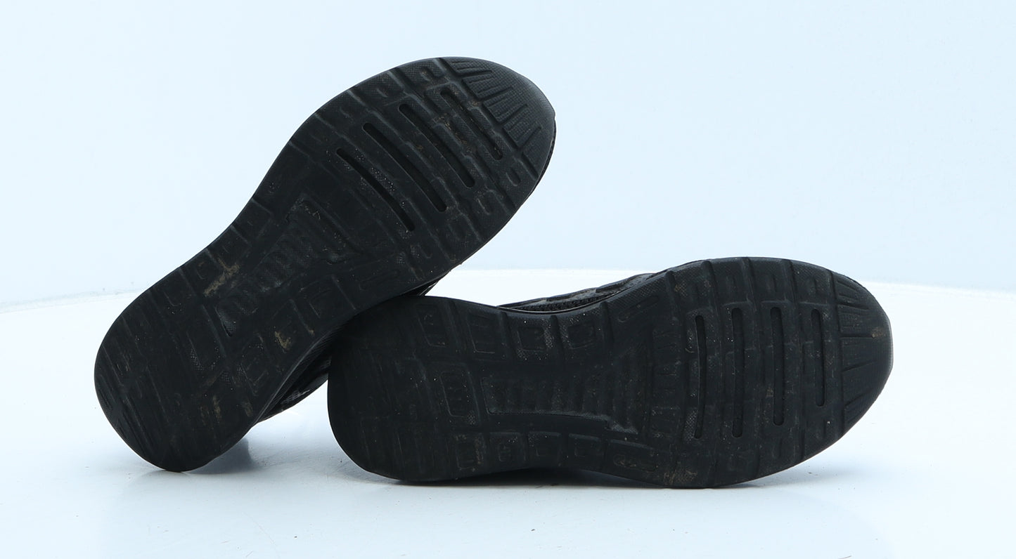 adidas Boys Black Fabric Trainer UK 13.5 31.5