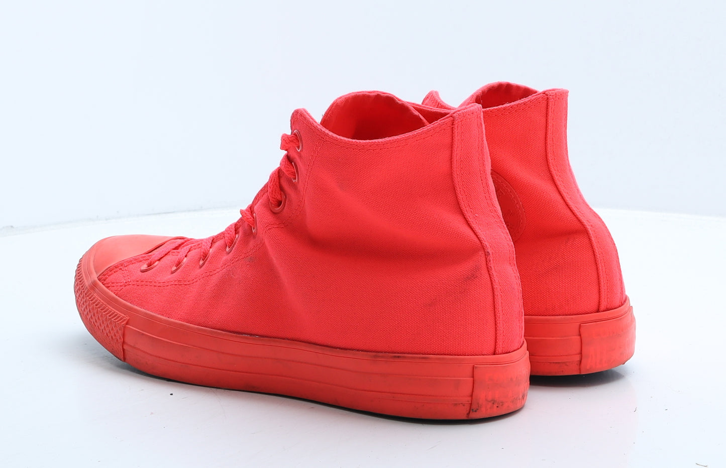 Converse Mens Pink Fabric Trainer UK 11 45 - Neon