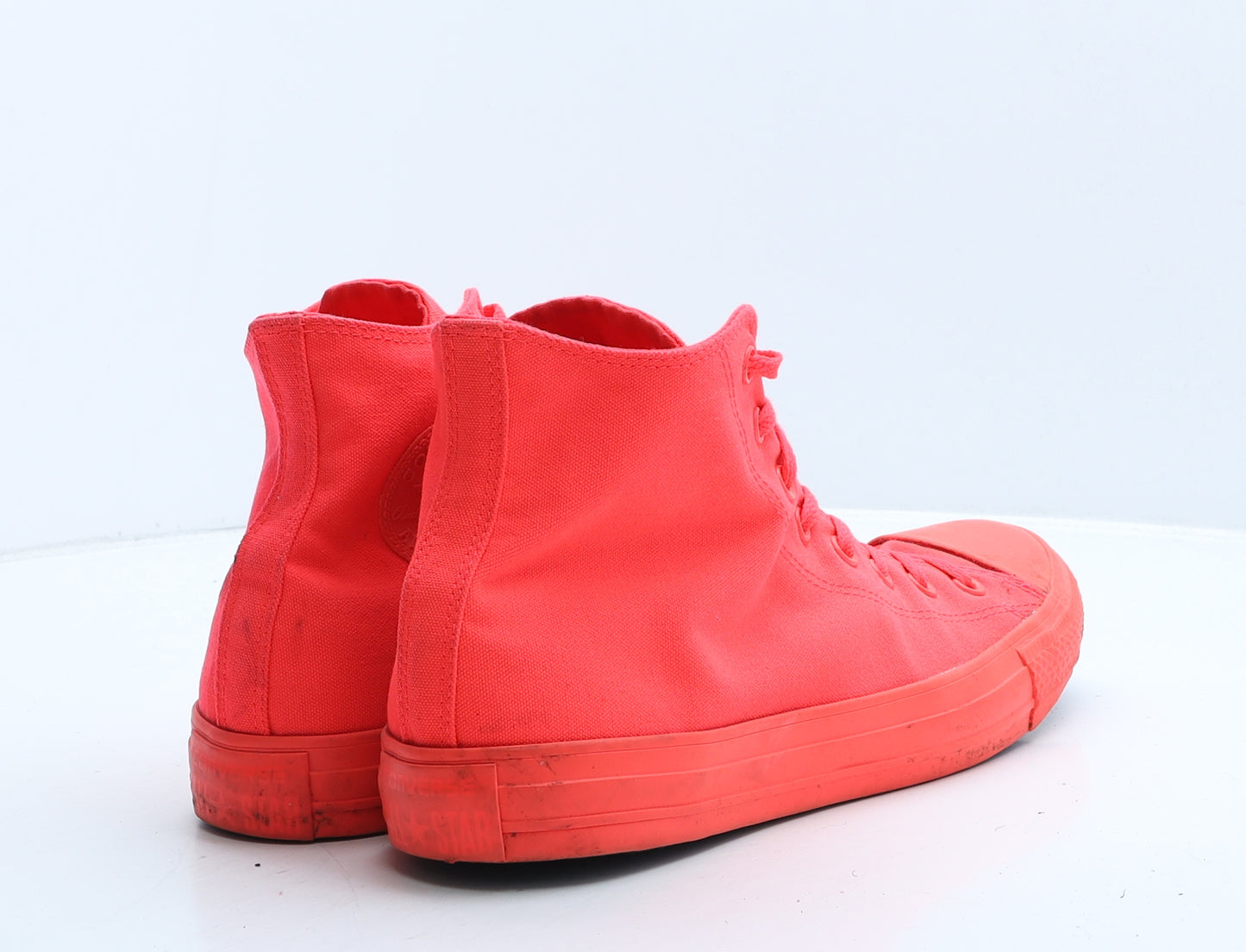 Converse Mens Pink Fabric Trainer UK 11 45 - Neon