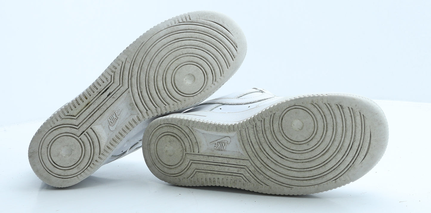 Nike Womens White Leather Trainer UK 6 39 - Air Force 1