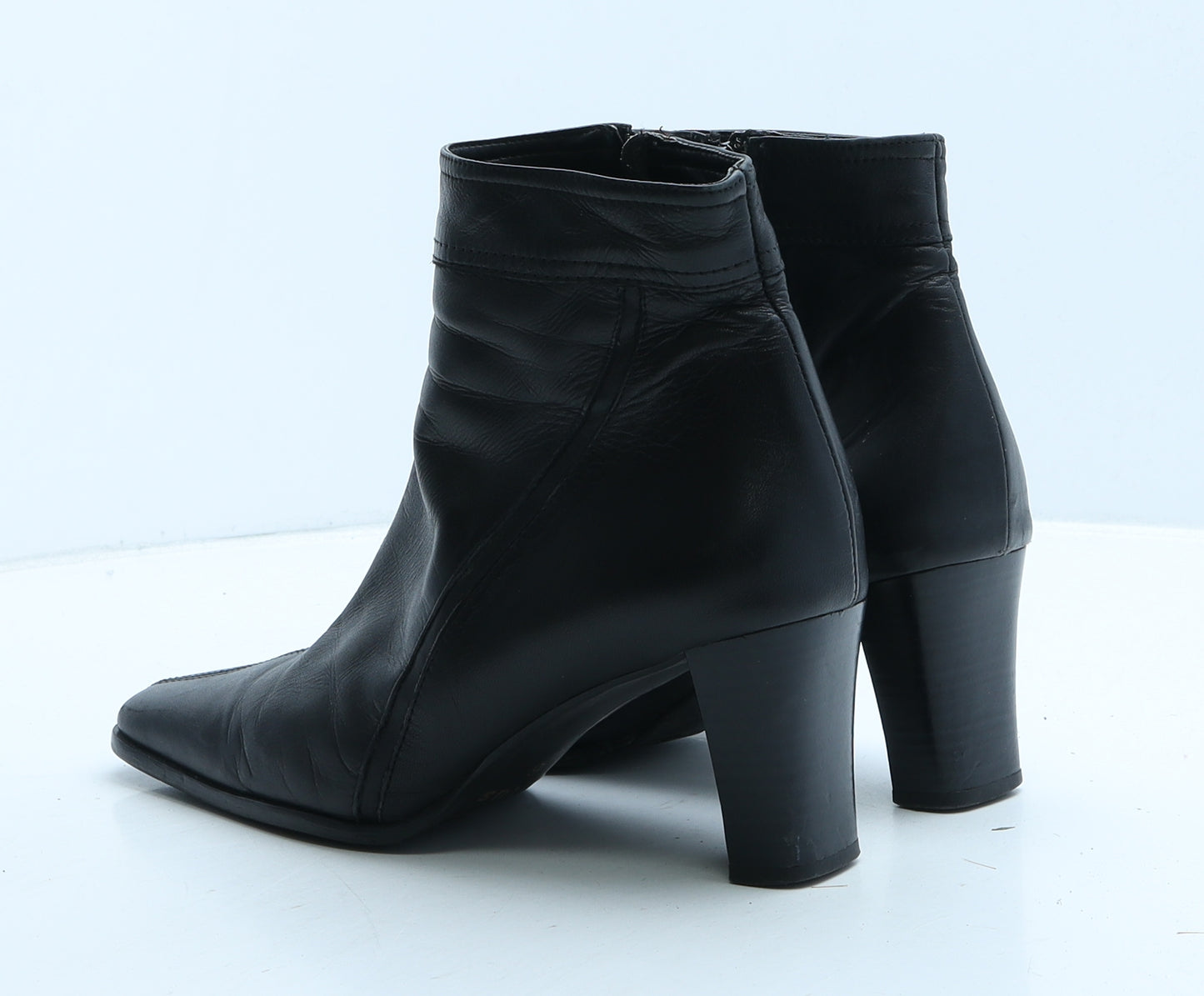 Lotus Womens Black Leather Bootie Boot UK 6