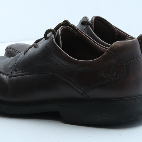 Clarks Mens Brown Leather Oxford Dress UK 10